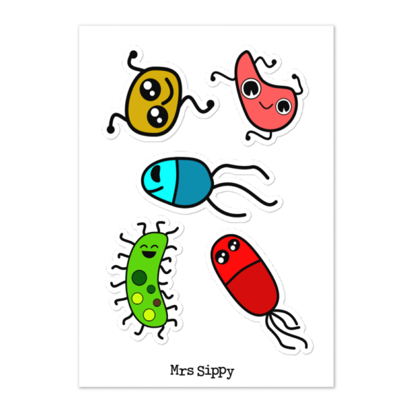 Bacteria Sticker sheet