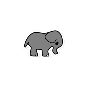 Elephant Bubble-free stickers